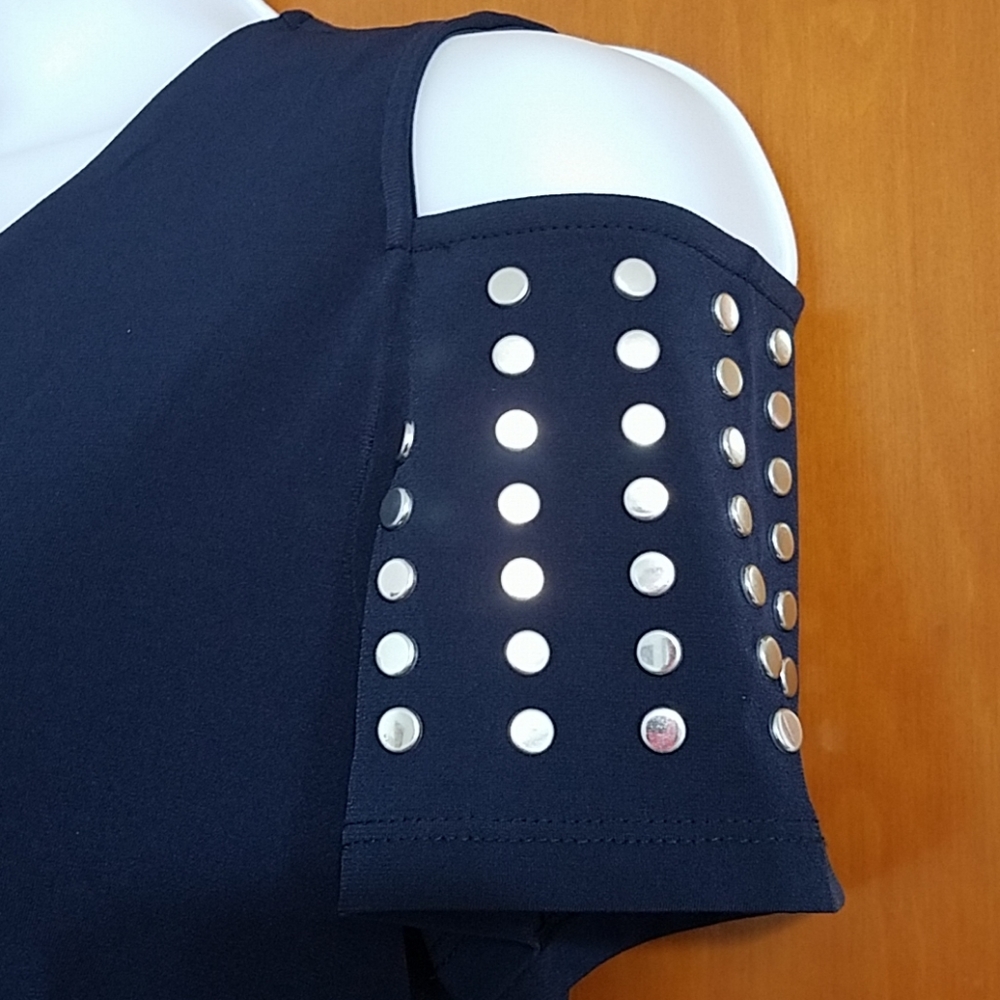 NWT JM Collection grommet adorned sheath dress - Picture 2 of 5